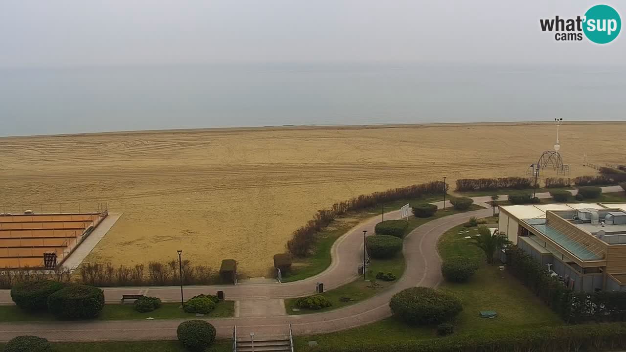 The beach of Bibione webcam – Italy