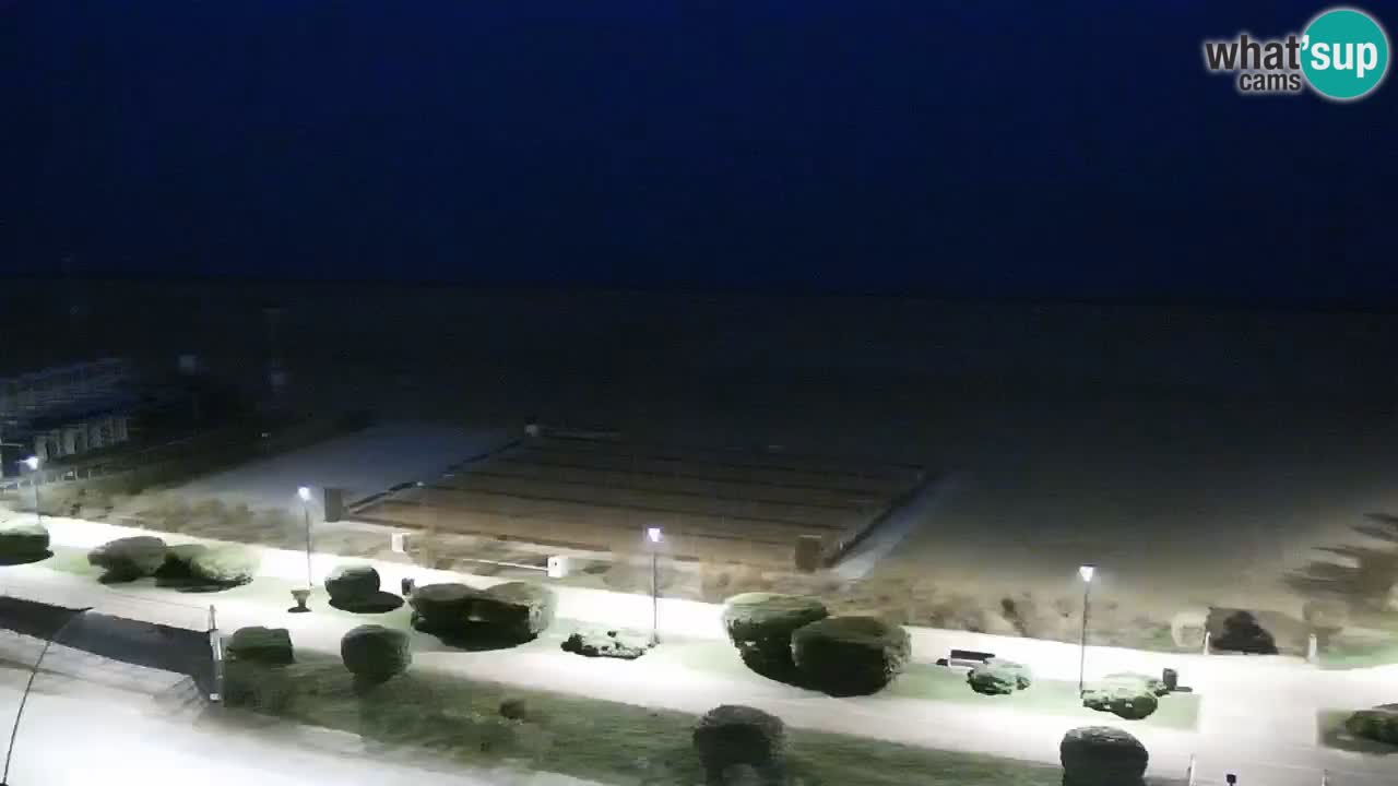 The beach of Bibione webcam – Italy