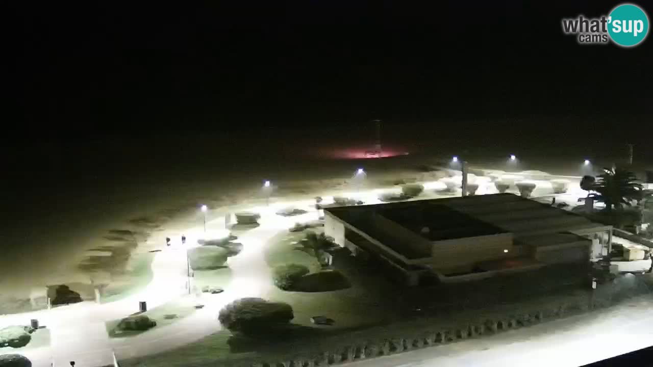 La spiaggia di Bibione webcam live e piazzale Zenit
