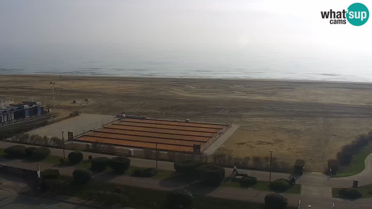 The beach of Bibione webcam – Italy
