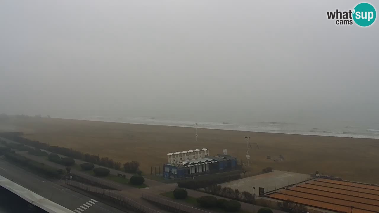 The beach of Bibione webcam – Italy