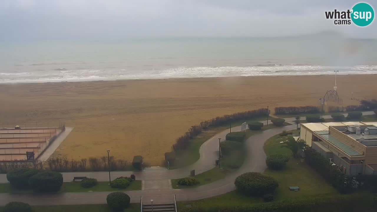 La spiaggia di Bibione webcam live e piazzale Zenit