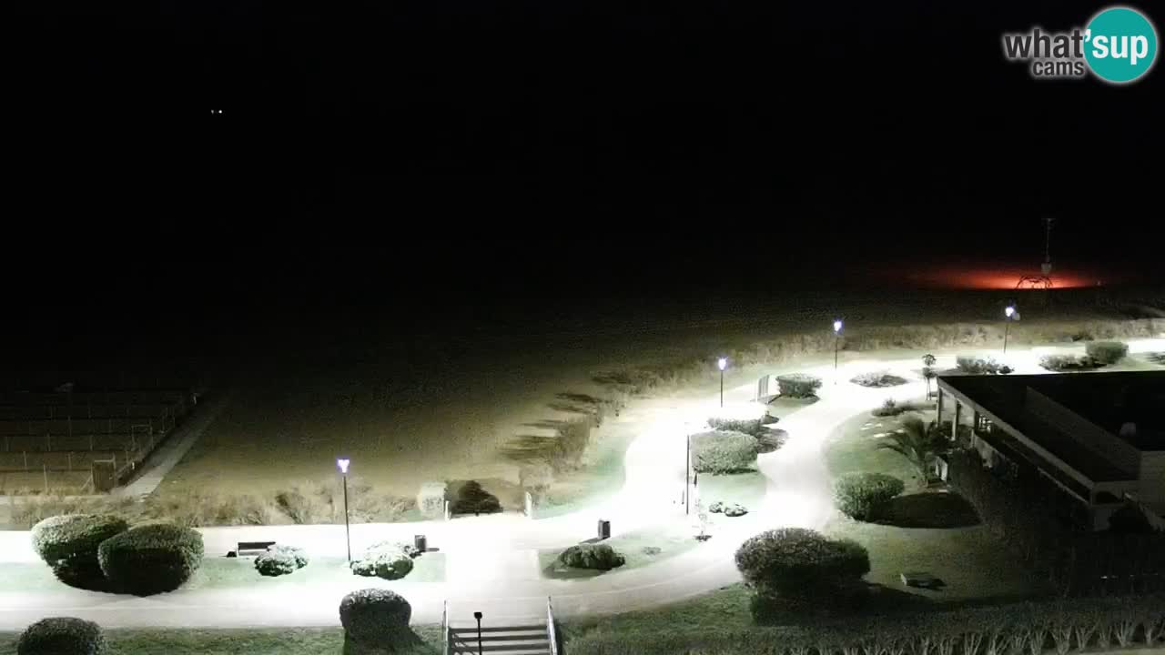 La spiaggia di Bibione webcam live e piazzale Zenit