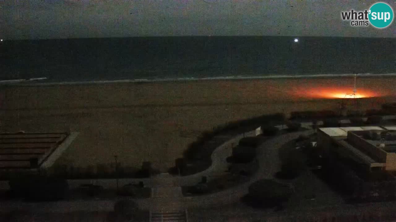 The beach of Bibione webcam – Italy