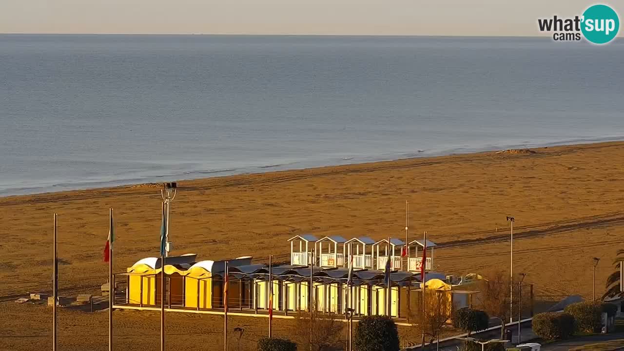 La camera en vivo de la playa de Bibione – Italia