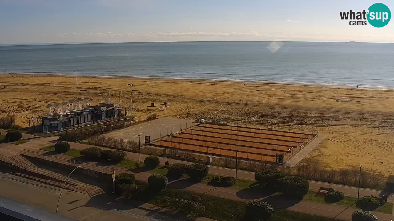 The beach of Bibione webcam – Italy
