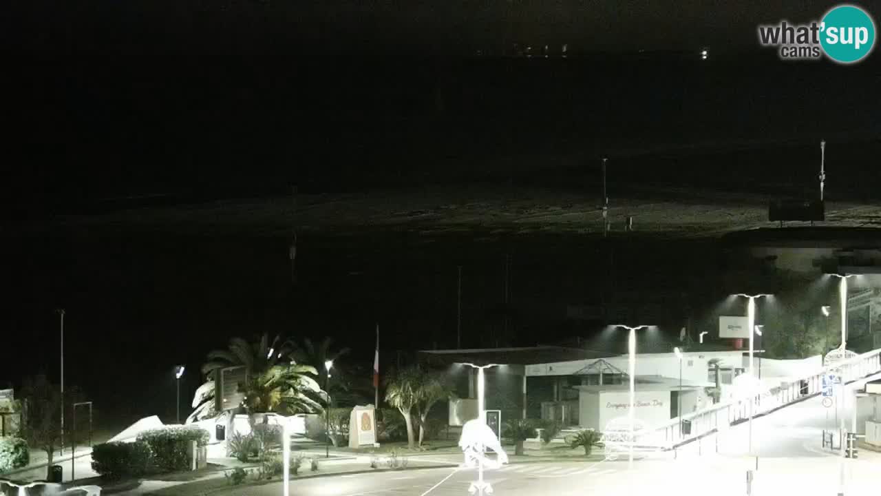 The beach of Bibione webcam – Italy