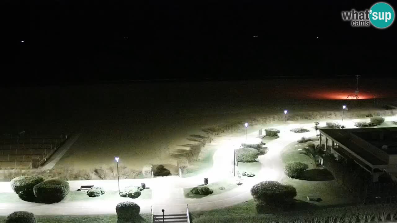 La spiaggia di Bibione webcam live e piazzale Zenit