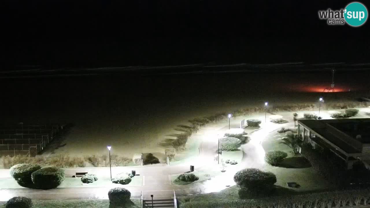 The beach of Bibione webcam – Italy