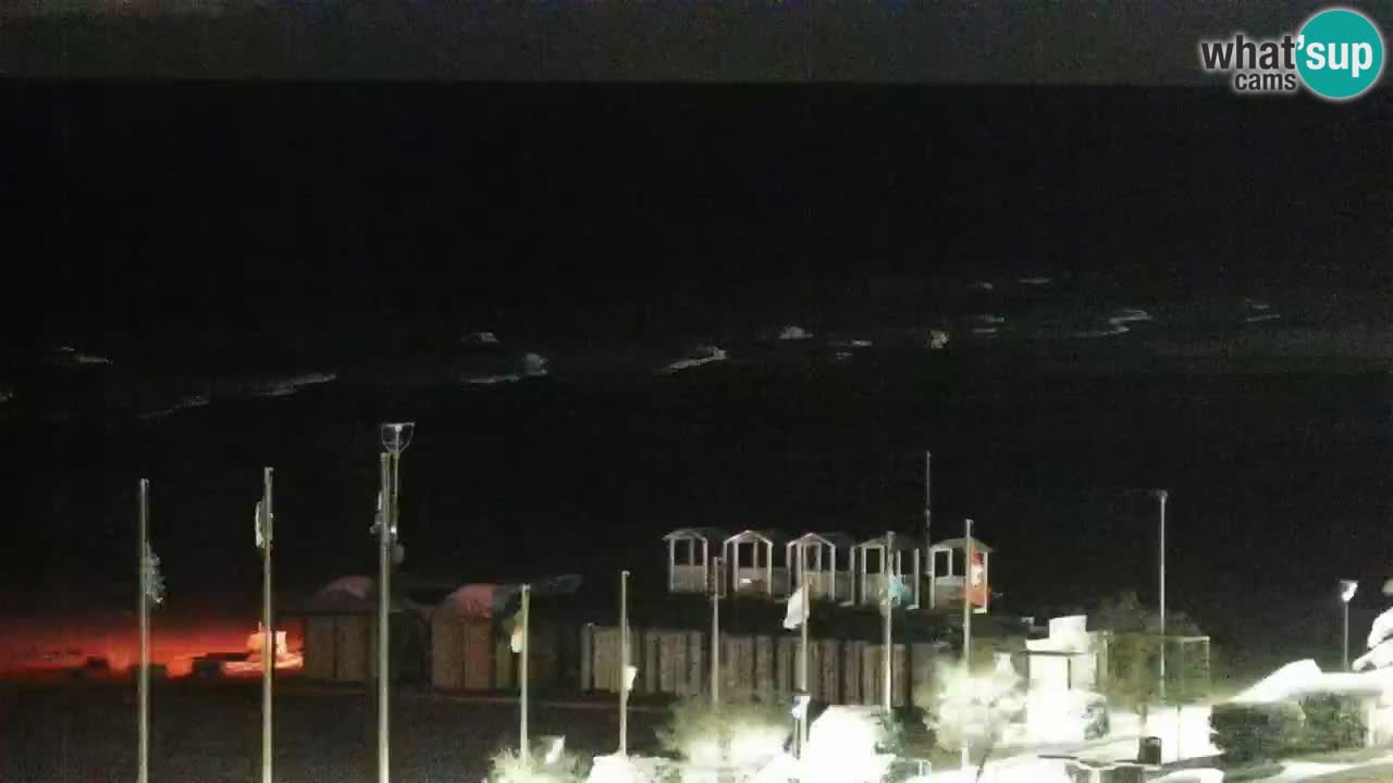 The beach of Bibione webcam – Italy