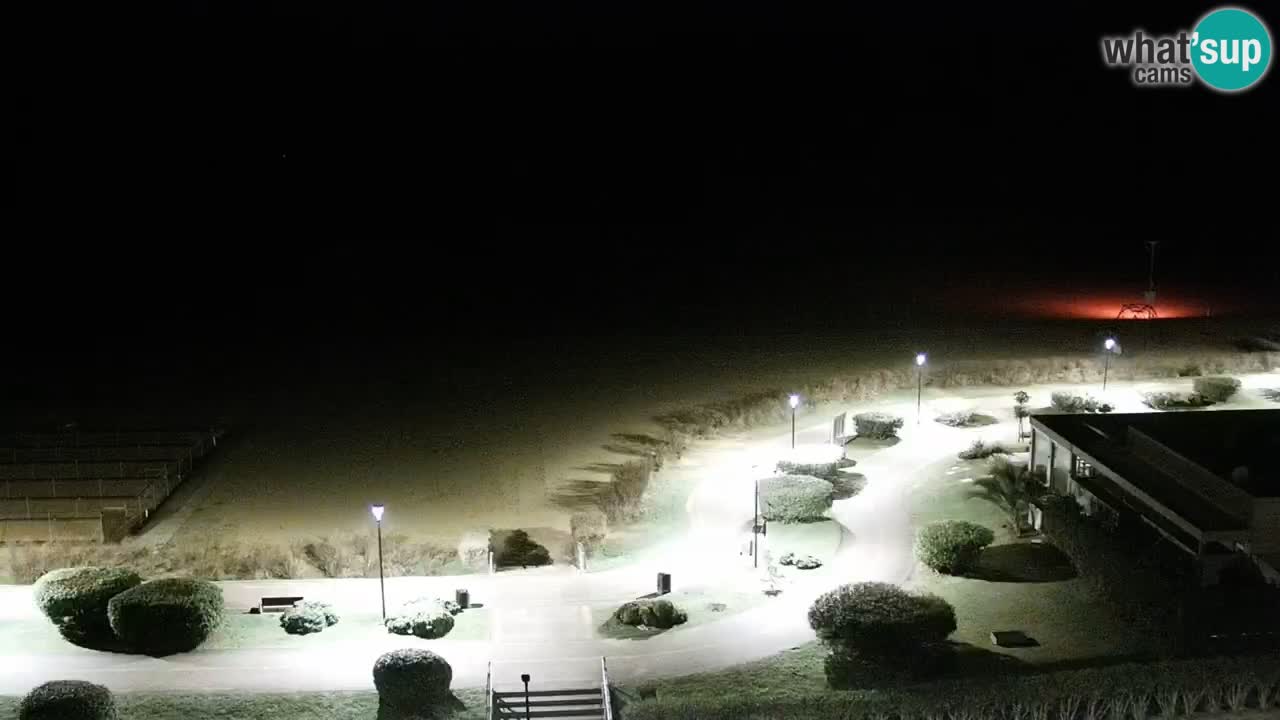 The beach of Bibione webcam – Italy