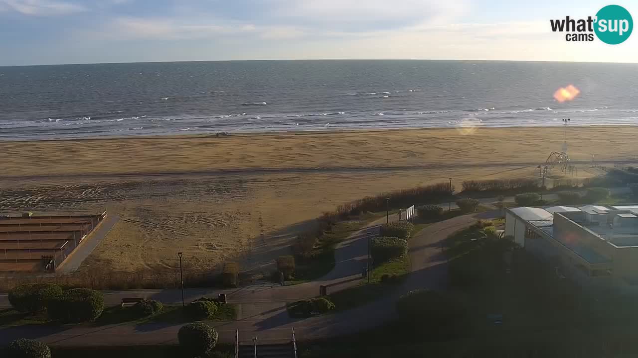 The beach of Bibione webcam – Italy