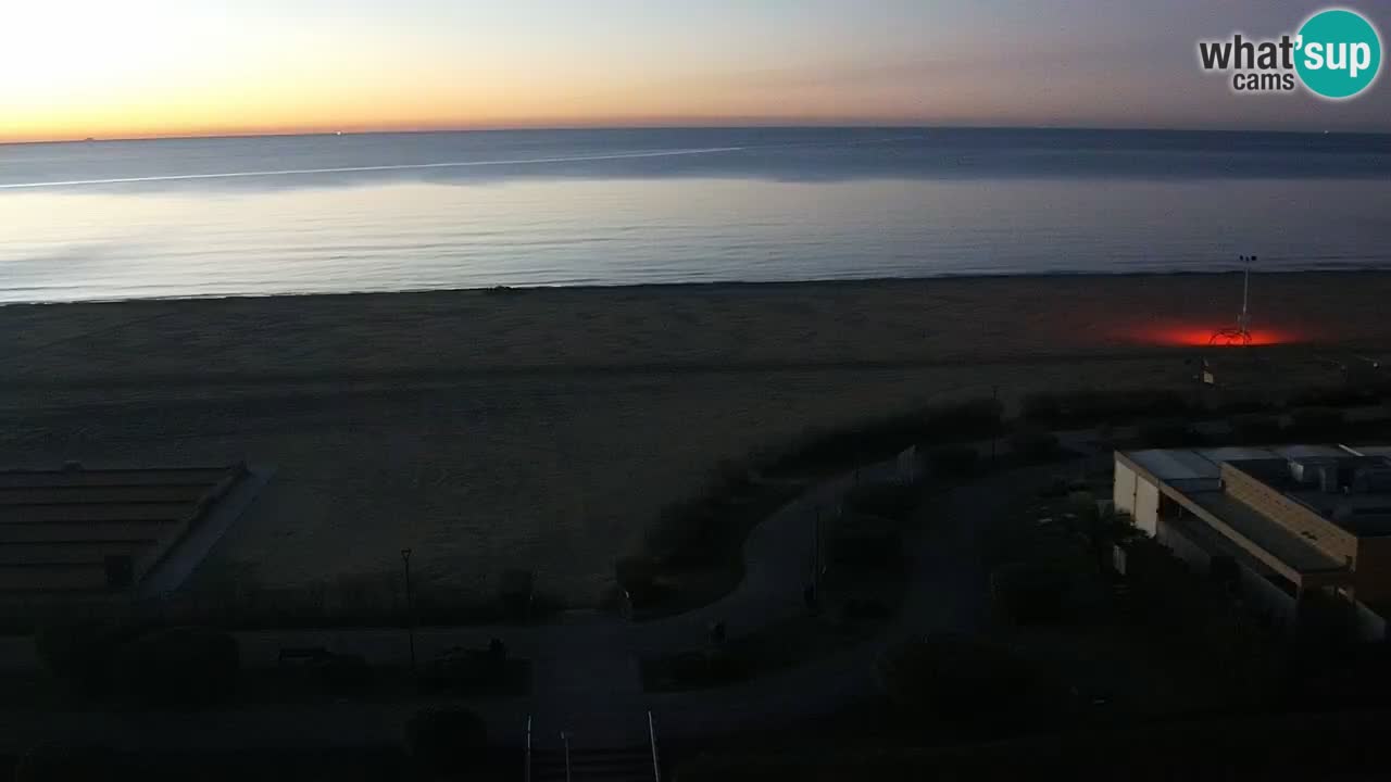 The beach of Bibione webcam – Italy