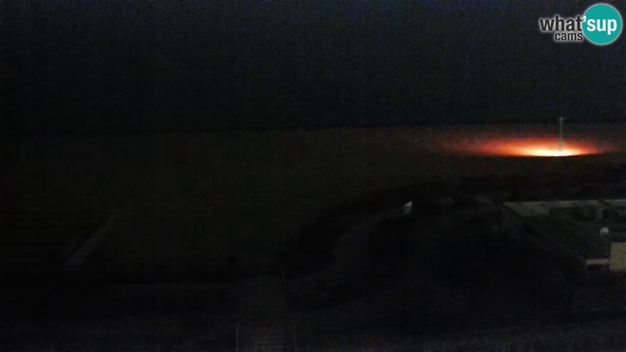 La spiaggia di Bibione webcam live e piazzale Zenit