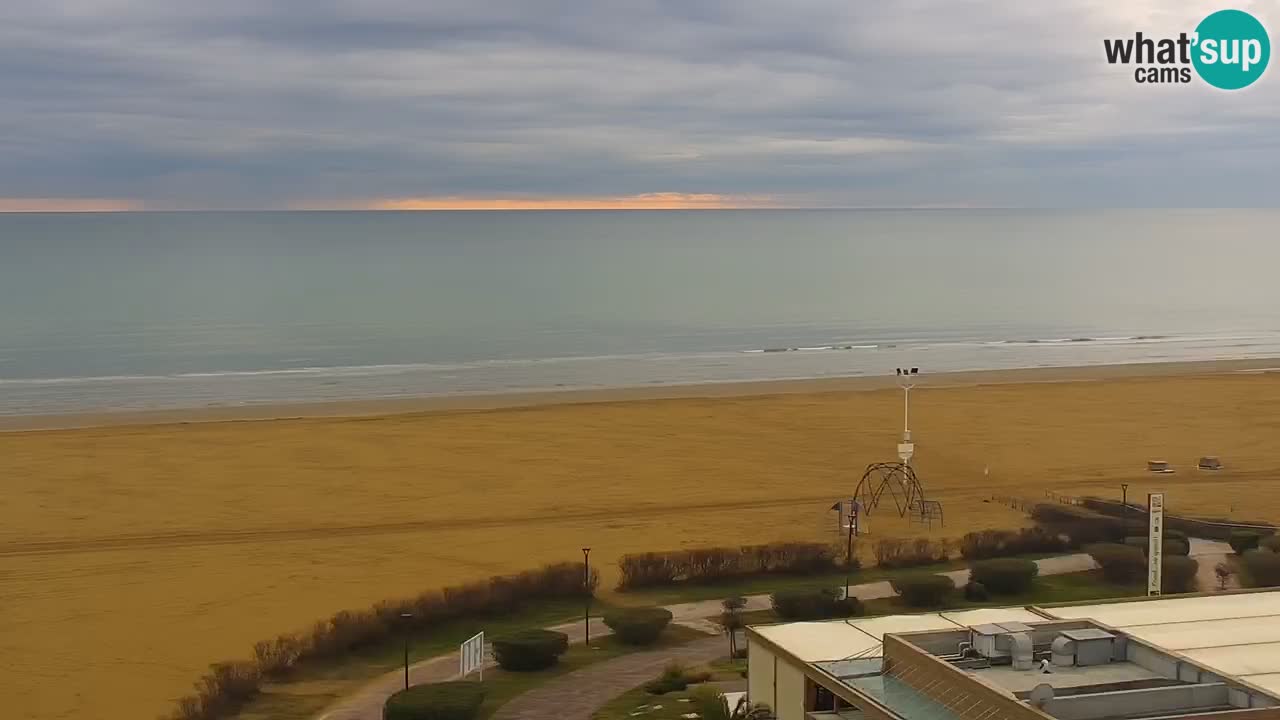 The beach of Bibione webcam – Italy