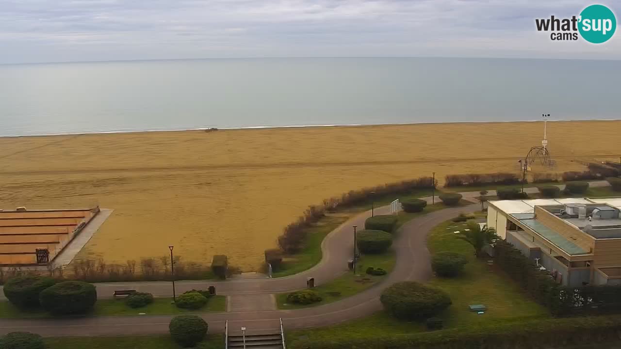 La spiaggia di Bibione webcam live e piazzale Zenit