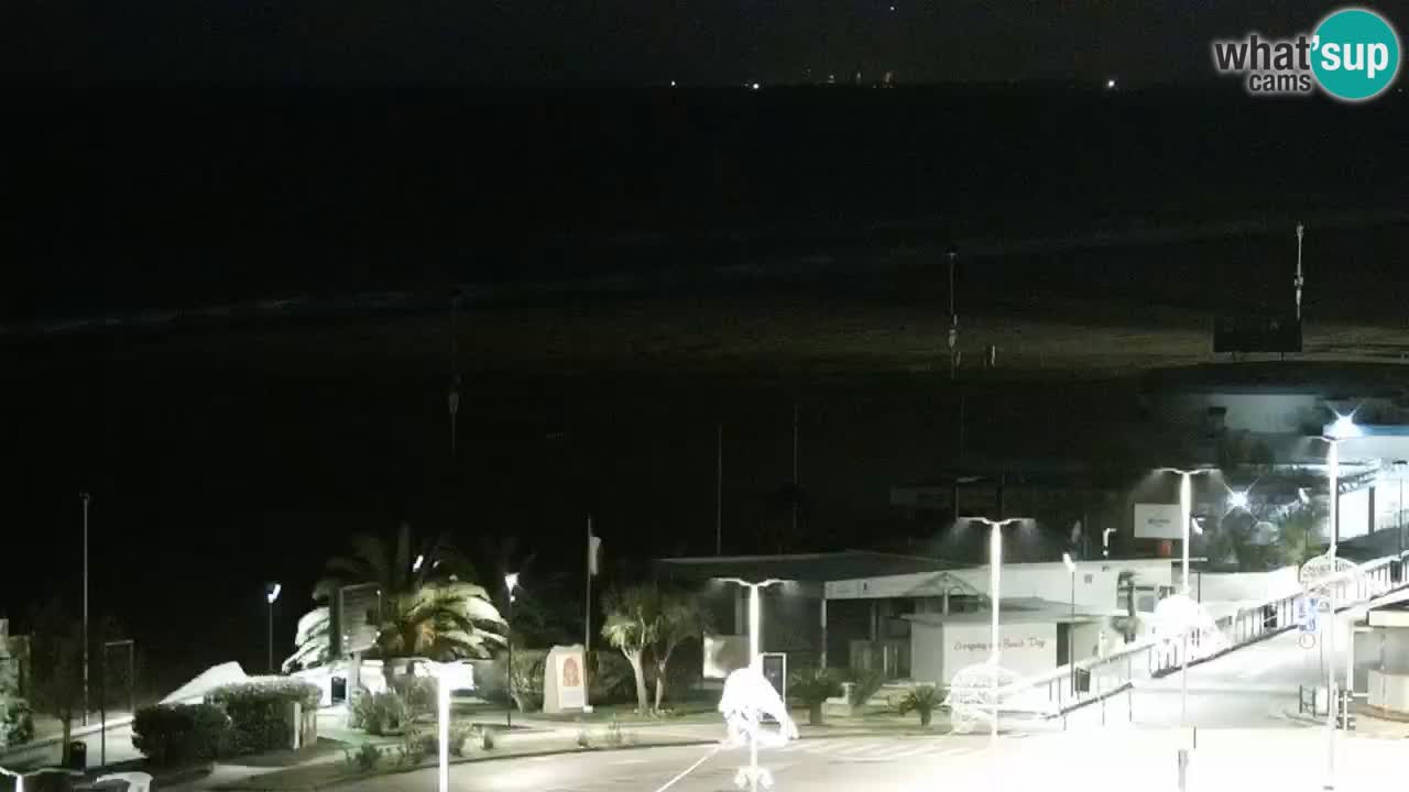 La spiaggia di Bibione webcam live e piazzale Zenit