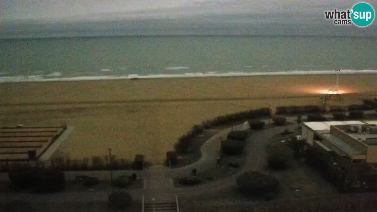 La spiaggia di Bibione webcam live e piazzale Zenit