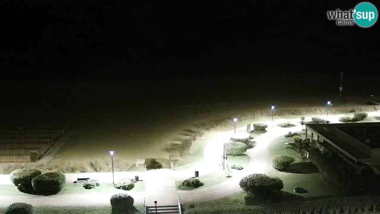 La spiaggia di Bibione webcam live e piazzale Zenit
