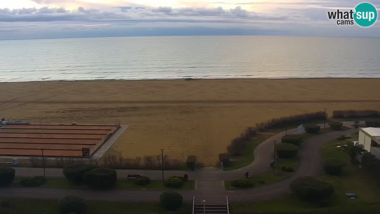 The beach of Bibione webcam – Italy