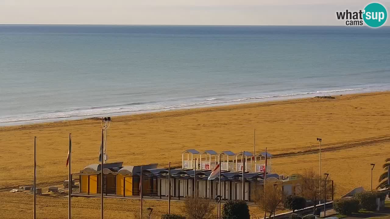 The beach of Bibione webcam – Italy