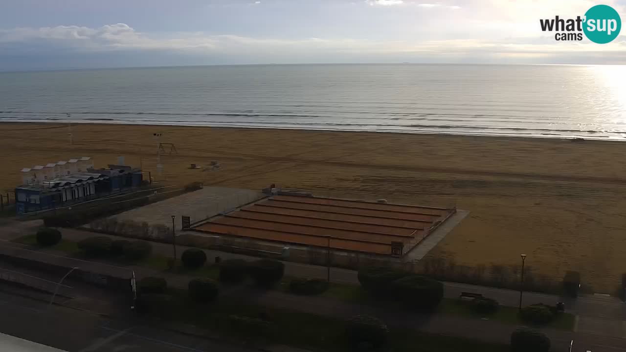 The beach of Bibione webcam – Italy