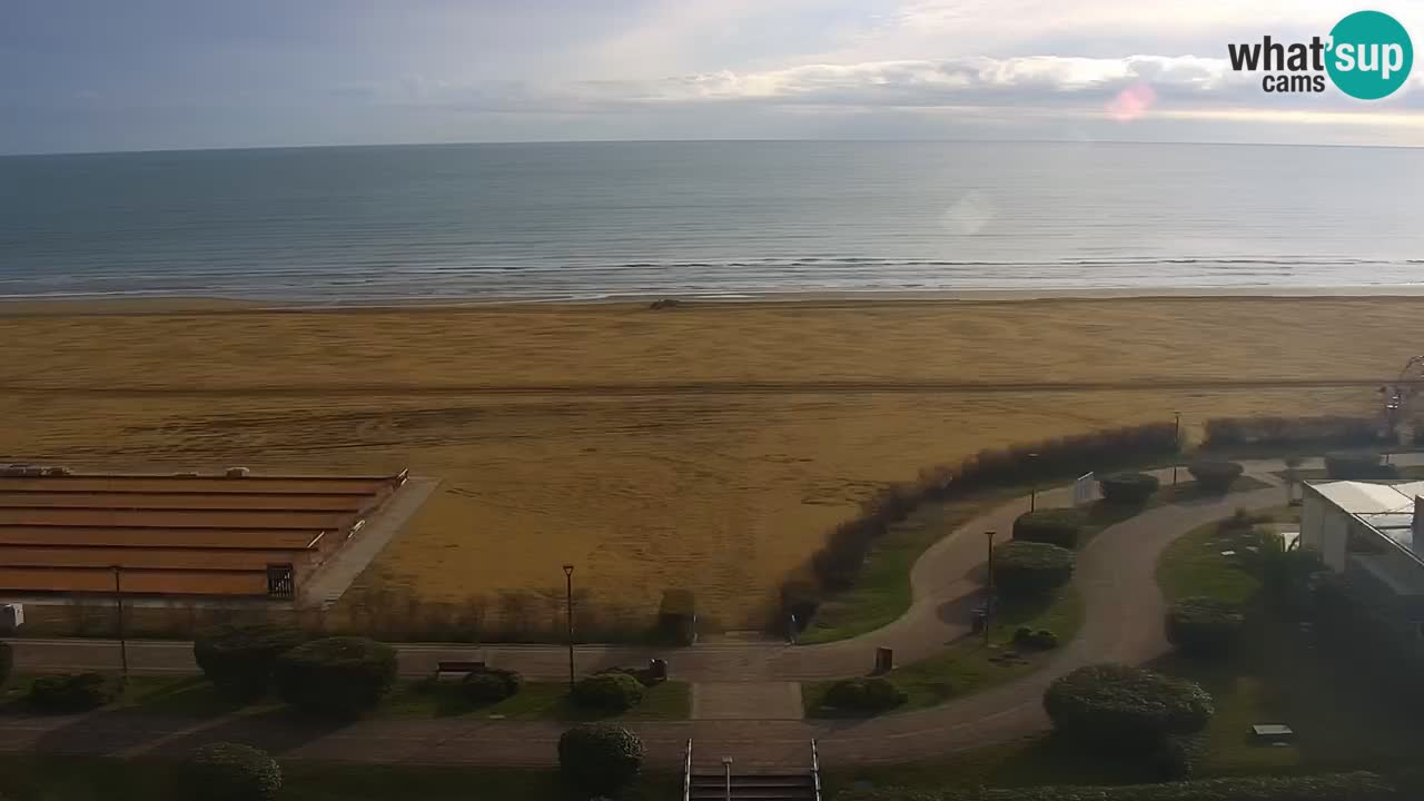The beach of Bibione webcam – Italy