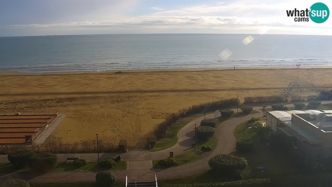 The beach of Bibione webcam – Italy