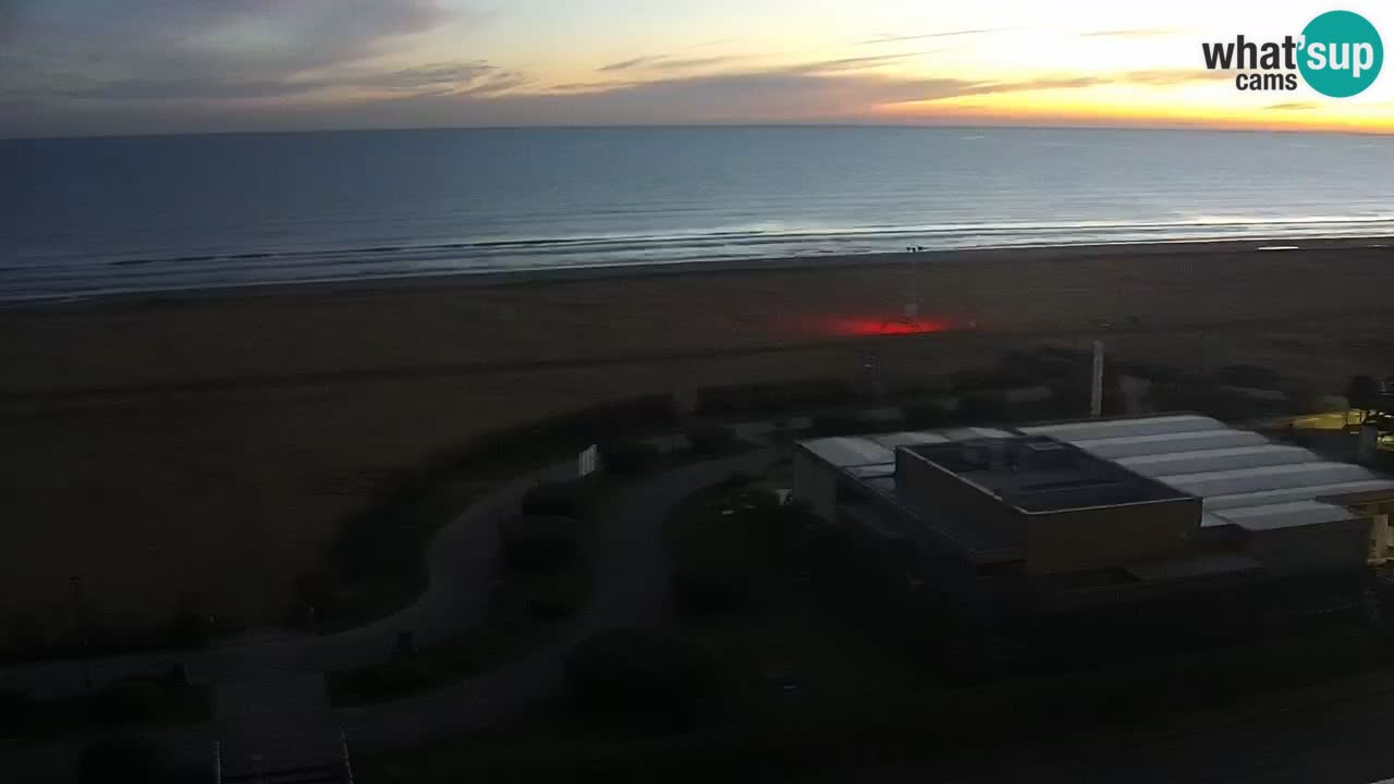 La spiaggia di Bibione webcam live e piazzale Zenit