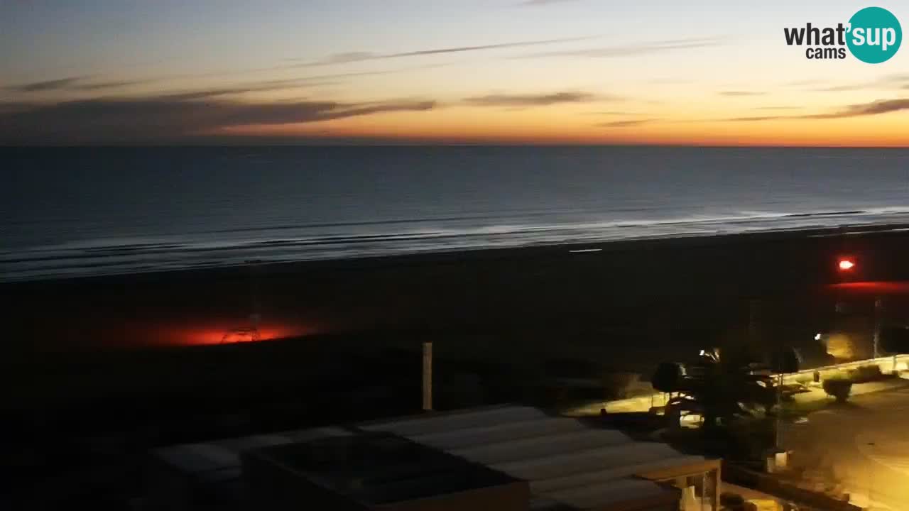 The beach of Bibione webcam – Italy