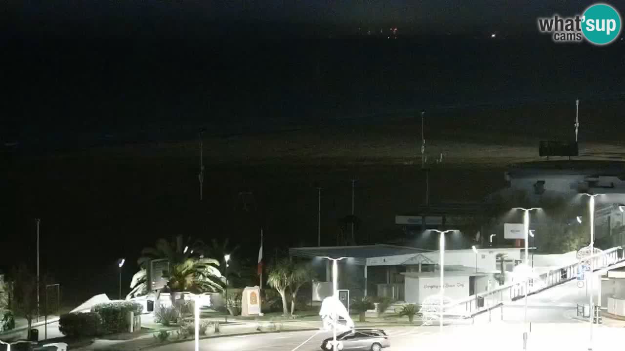 La spiaggia di Bibione webcam live e piazzale Zenit
