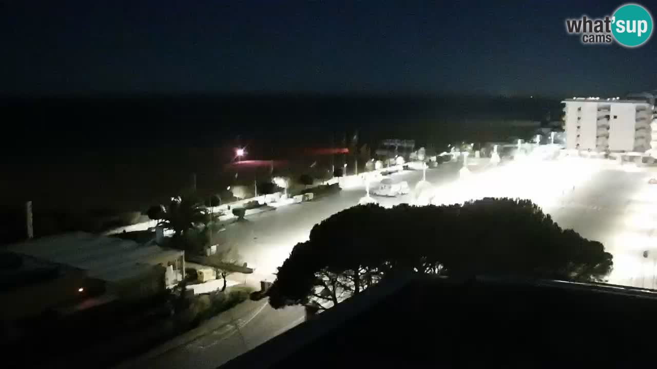 La spiaggia di Bibione webcam live e piazzale Zenit