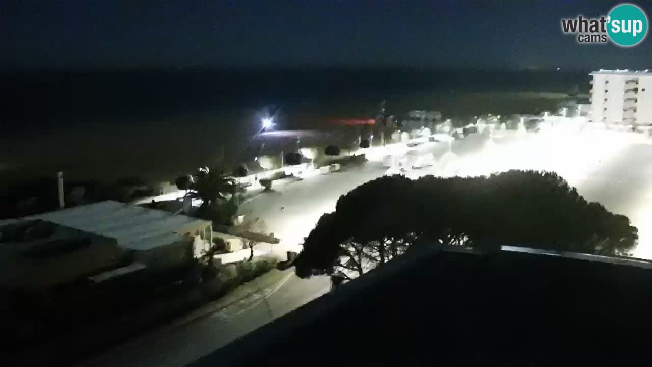 La spiaggia di Bibione webcam live e piazzale Zenit