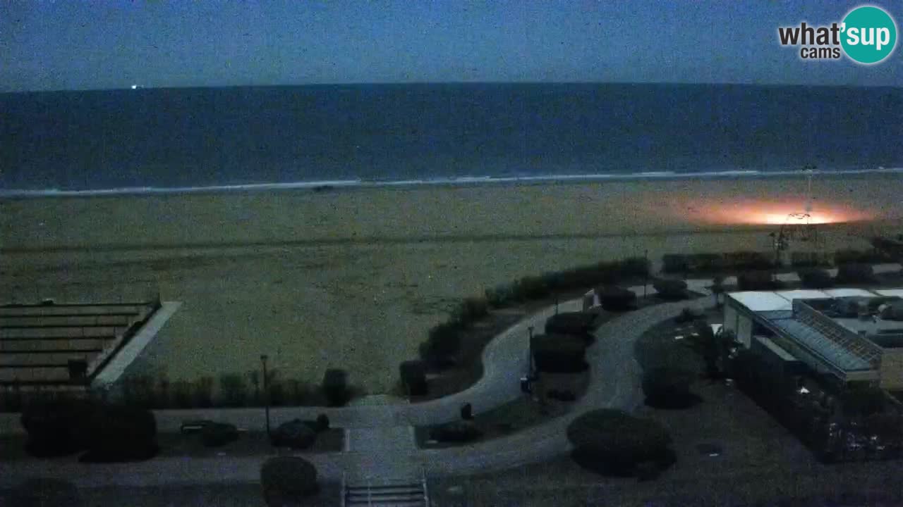 La spiaggia di Bibione webcam live e piazzale Zenit