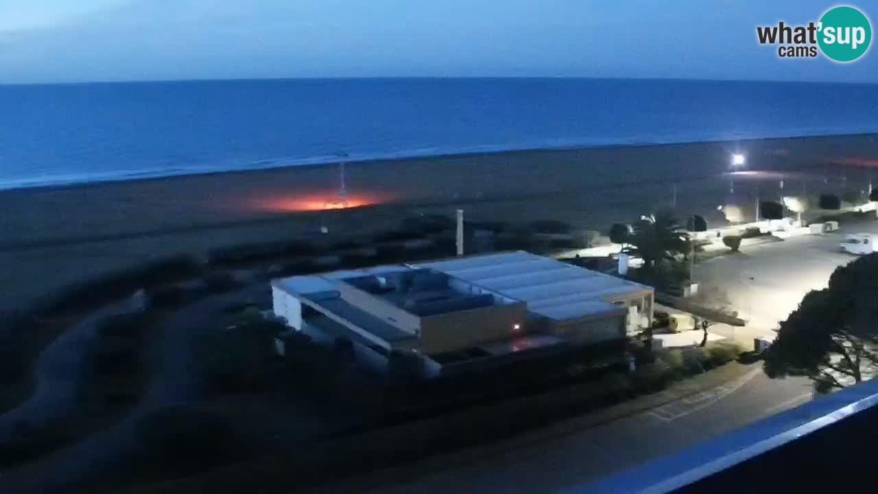 The beach of Bibione webcam – Italy