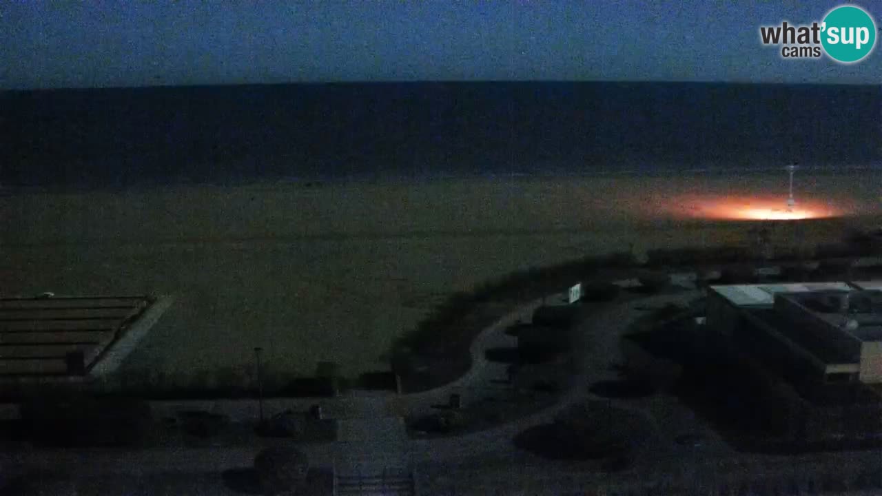 The beach of Bibione webcam – Italy