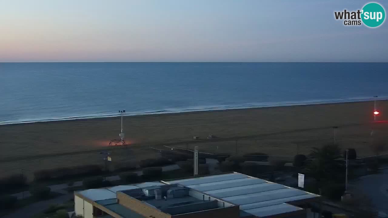 La spiaggia di Bibione webcam live e piazzale Zenit