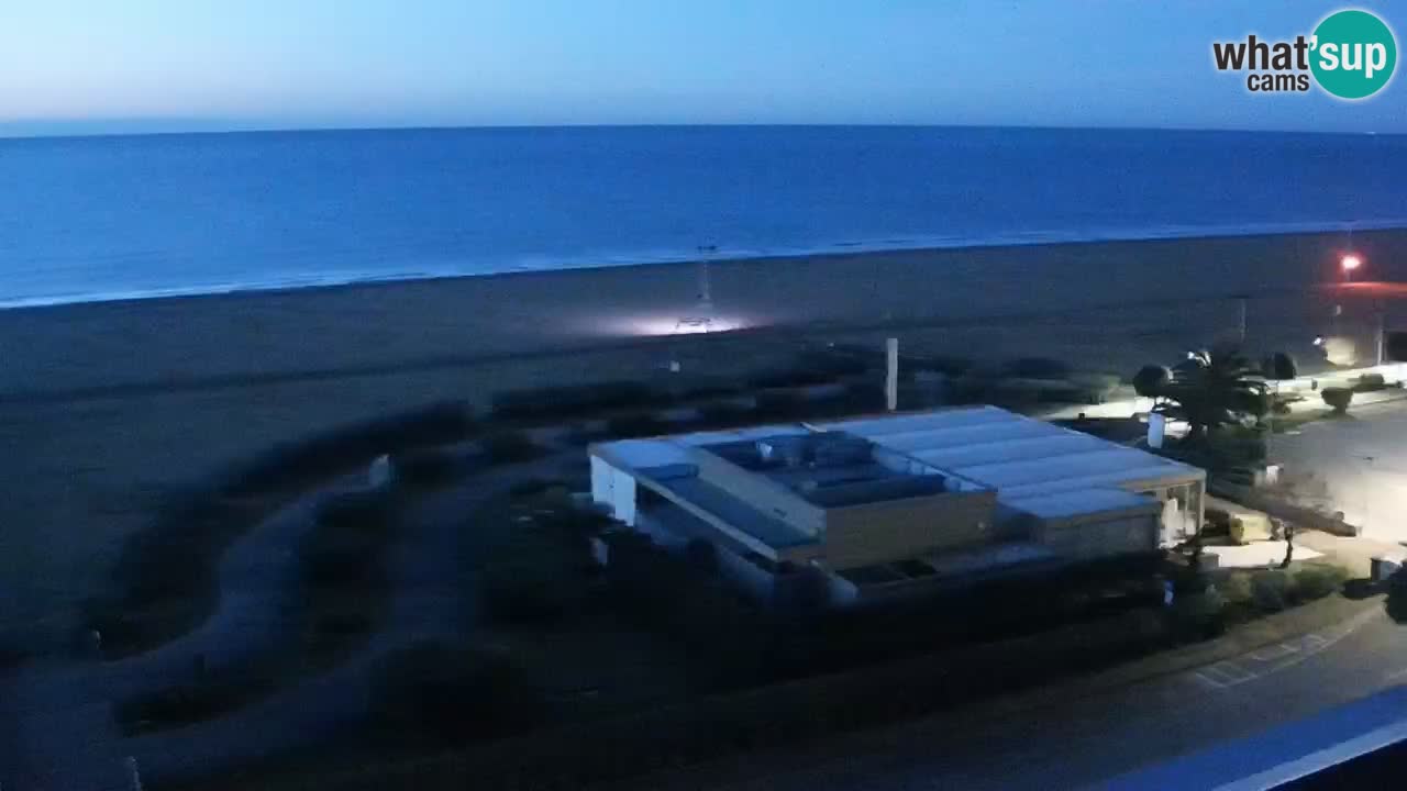 The beach of Bibione webcam – Italy