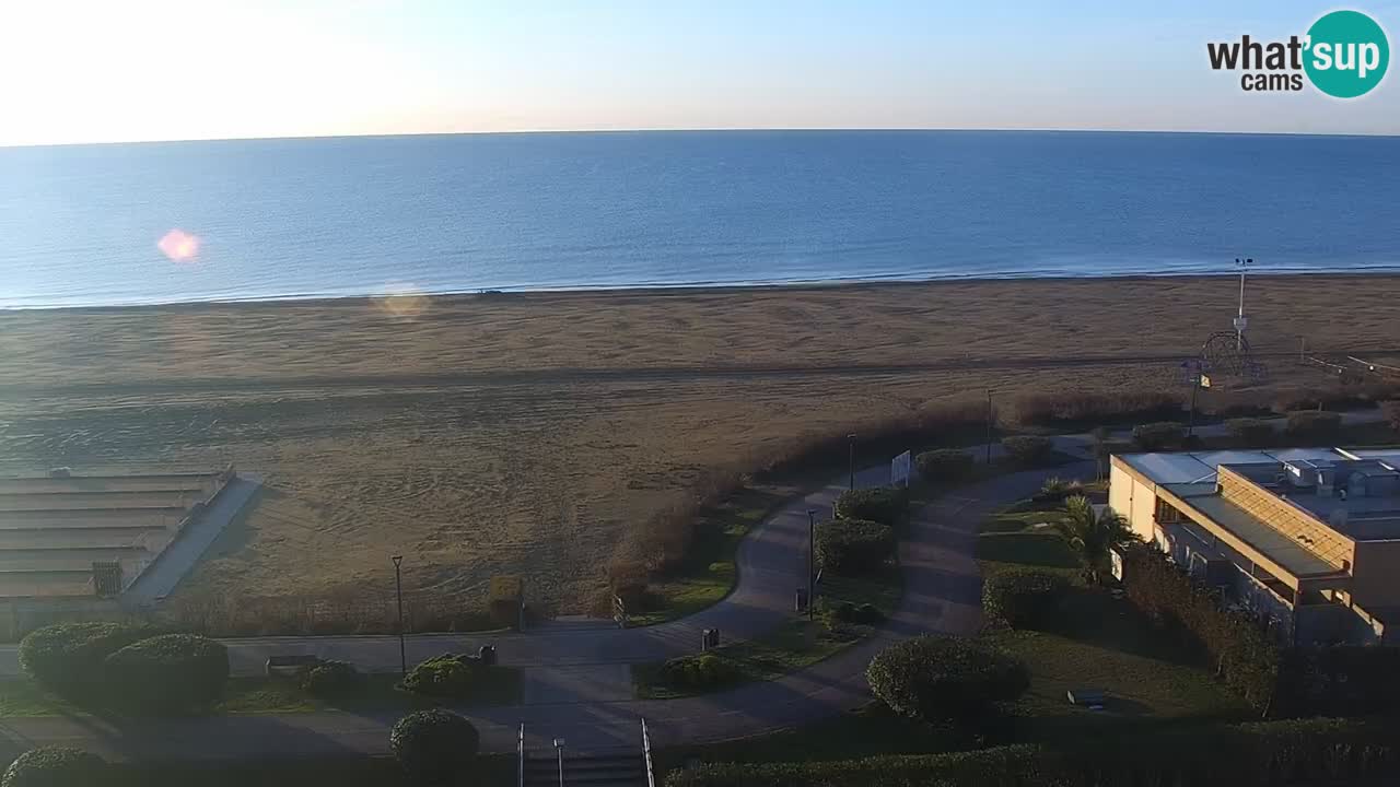 The beach of Bibione webcam – Italy