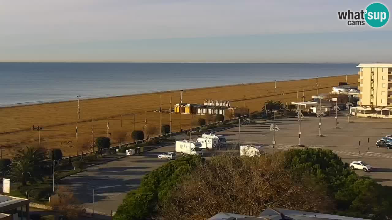 The beach of Bibione webcam – Italy