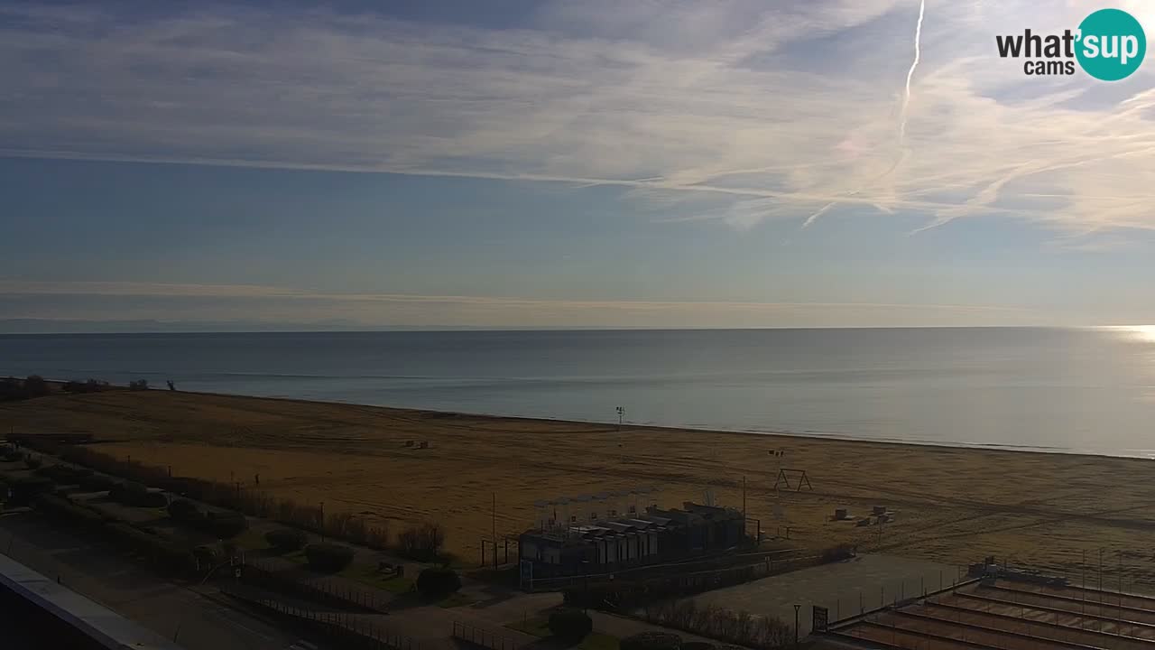 The beach of Bibione webcam – Italy