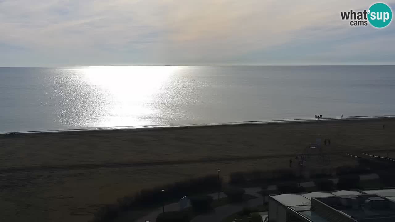 The beach of Bibione webcam – Italy
