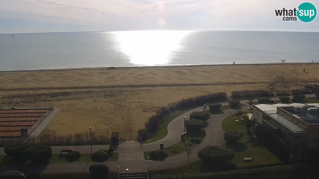 La spiaggia di Bibione webcam live e piazzale Zenit