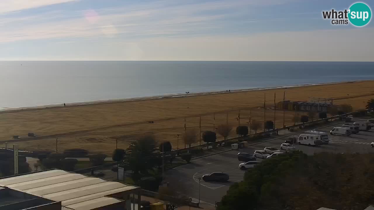 The beach of Bibione webcam – Italy