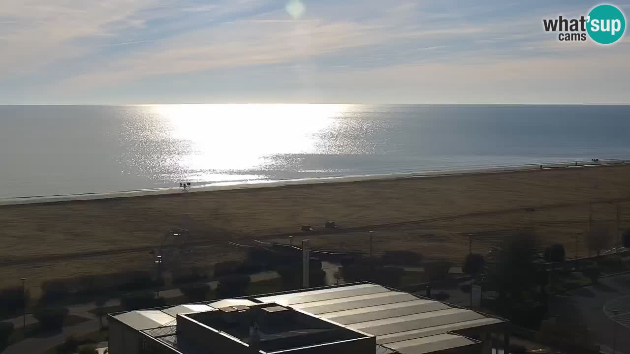 The beach of Bibione webcam – Italy