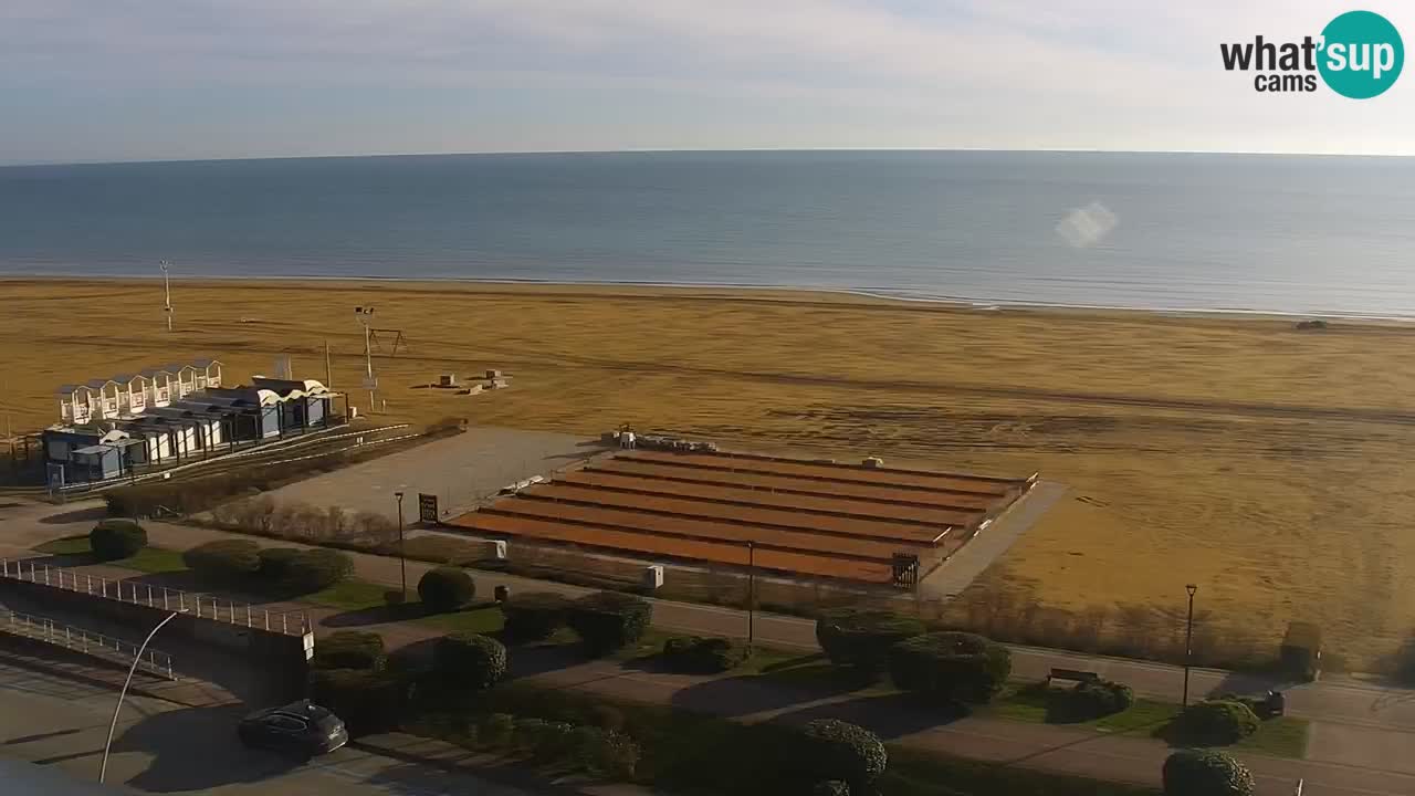 The beach of Bibione webcam – Italy