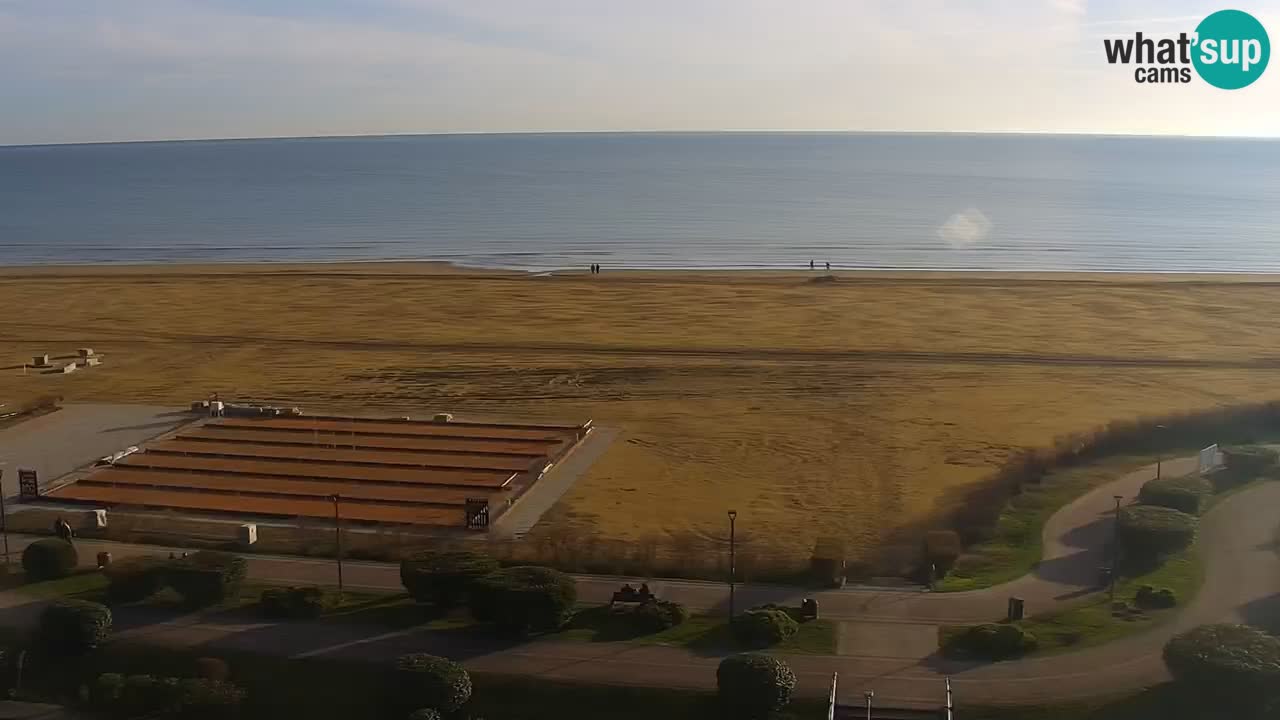 La spiaggia di Bibione webcam live e piazzale Zenit