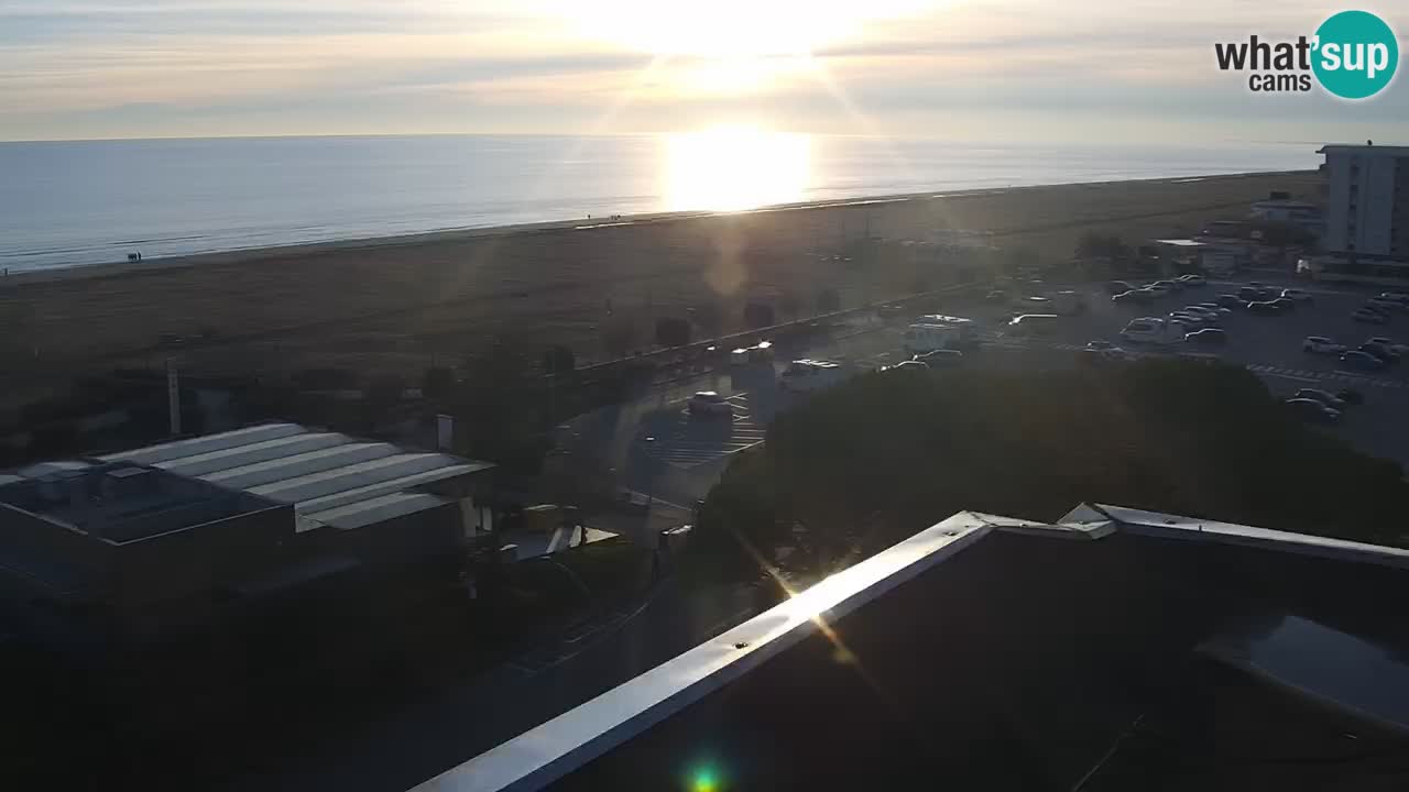 La spiaggia di Bibione webcam live e piazzale Zenit