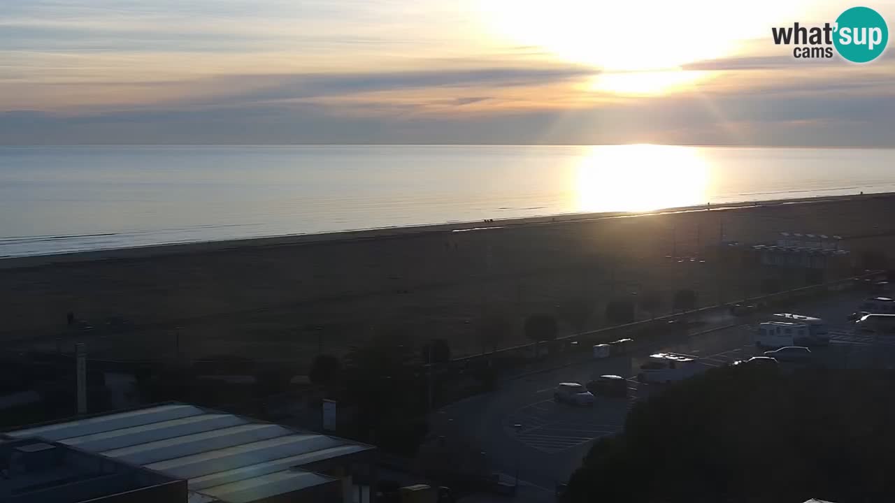 La spiaggia di Bibione webcam live e piazzale Zenit