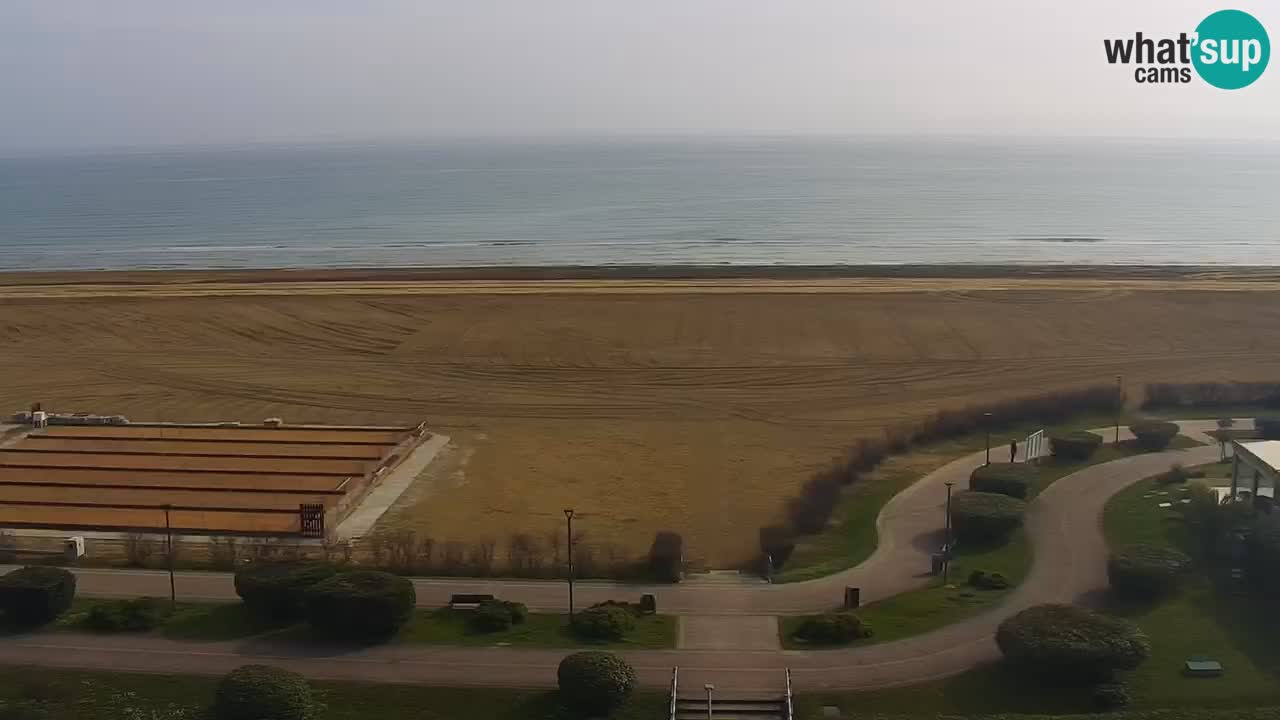 La spiaggia di Bibione webcam live e piazzale Zenit